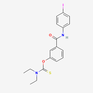 O-{3-[(4-iodophenyl)carbamoyl]phenyl} diethylcarbamothioate