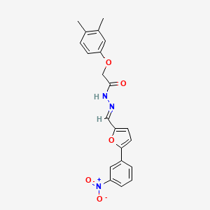 2-(3,4-dimethylphenoxy)-N'-{(E)-[5-(3-nitrophenyl)furan-2-yl]methylidene}acetohydrazide