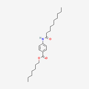 molecular formula C24H39NO3 B11559524 Heptyl 4-(decanoylamino)benzoate 