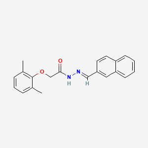 2-(2,6-dimethylphenoxy)-N'-[(E)-naphthalen-2-ylmethylidene]acetohydrazide