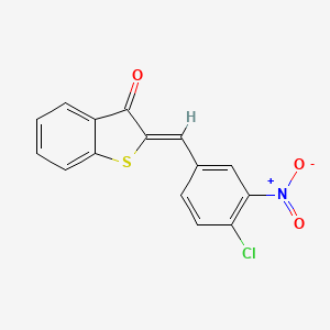 (2Z)-2-(4-chloro-3-nitrobenzylidene)-1-benzothiophen-3(2H)-one