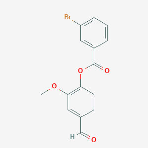 4-Formyl-2-methoxyphenyl 3-bromobenzoate