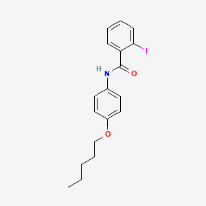 molecular formula C18H20INO2 B11559663 2-iodo-N-[4-(pentyloxy)phenyl]benzamide 