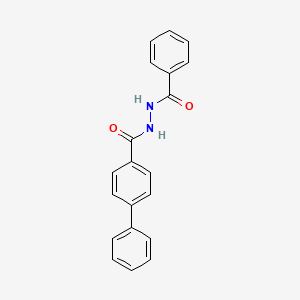 molecular formula C20H16N2O2 B11559669 N'-benzoyl-4-biphenylcarbohydrazide 