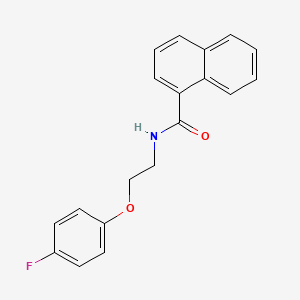 N-[2-(4-fluorophenoxy)ethyl]naphthalene-1-carboxamide