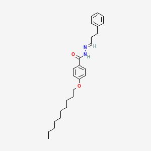 molecular formula C26H36N2O2 B11559715 4-(decyloxy)-N'-[(1E)-3-phenylpropylidene]benzohydrazide 