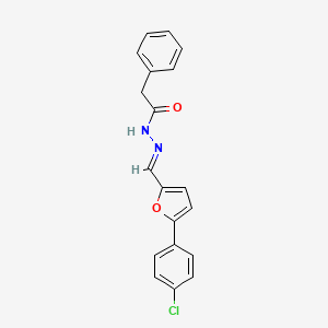 N'-{(E)-[5-(4-chlorophenyl)furan-2-yl]methylidene}-2-phenylacetohydrazide