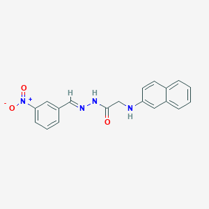 2-[(Naphthalen-2-YL)amino]-N'-[(E)-(3-nitrophenyl)methylidene]acetohydrazide