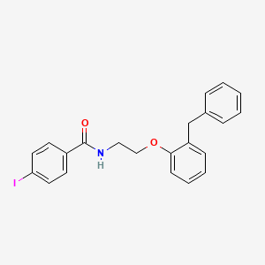 molecular formula C22H20INO2 B11559787 N-[2-(2-Benzylphenoxy)ethyl]-4-iodobenzamide 