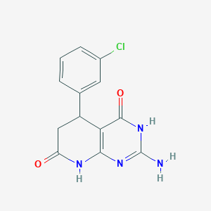 2-amino-5-(3-chlorophenyl)-4-hydroxy-5,8-dihydropyrido[2,3-d]pyrimidin-7(6H)-one