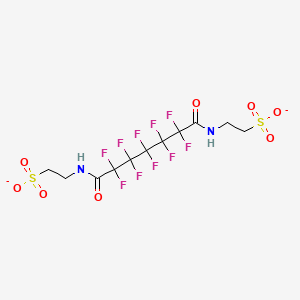 2-{2,2,3,3,4,4,5,5,6,6-Decafluoro-6-[(2-sulfonatoethyl)carbamoyl]hexanamido}ethane-1-sulfonate