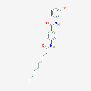 molecular formula C23H29BrN2O2 B11559808 N-(3-bromophenyl)-4-(decanoylamino)benzamide 