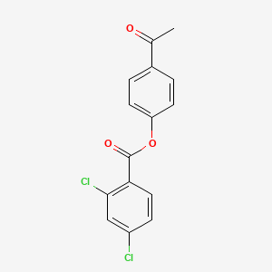 molecular formula C15H10Cl2O3 B11559811 4-Acetylphenyl 2,4-dichlorobenzoate 