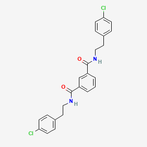 N,N'-bis[2-(4-chlorophenyl)ethyl]benzene-1,3-dicarboxamide