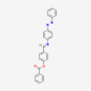 molecular formula C26H19N3O2 B11559883 4-[(E)-({4-[(Z)-phenyldiazenyl]phenyl}imino)methyl]phenyl benzoate CAS No. 171197-73-2