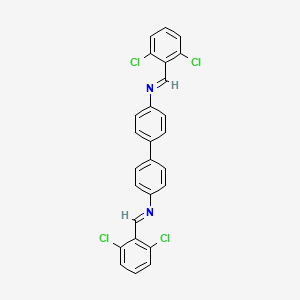 N,N'-bis[(E)-(2,6-dichlorophenyl)methylidene]biphenyl-4,4'-diamine