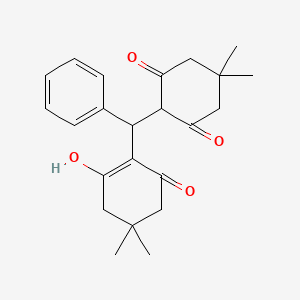 2-[(2-Hydroxy-4,4-dimethyl-6-oxocyclohex-1-en-1-yl)(phenyl)methyl]-5,5-dimethylcyclohexane-1,3-dione