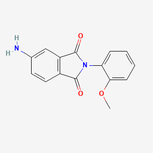 molecular formula C15H12N2O3 B11560046 5-Amino-2-(2-methoxyphenyl)-1H-isoindole-1,3(2H)-dione 