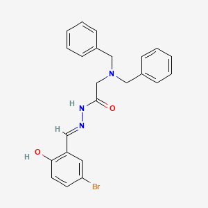 N'-[(E)-(5-Bromo-2-hydroxyphenyl)methylidene]-2-(dibenzylamino)acetohydrazide