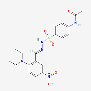 N-(4-{N'-[(E)-[2-(Diethylamino)-5-nitrophenyl]methylidene]hydrazinesulfonyl}phenyl)acetamide