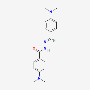 4-(dimethylamino)-N'-{(E)-[4-(dimethylamino)phenyl]methylidene}benzohydrazide