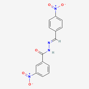 3-Nitro-N'-[(E)-(4-nitrophenyl)methylidene]benzohydrazide