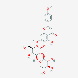 molecular formula C28H32O15 B1156018 Gelomuloside B CAS No. 149998-39-0