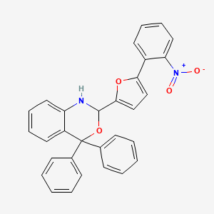 2-[5-(2-nitrophenyl)furan-2-yl]-4,4-diphenyl-1,4-dihydro-2H-3,1-benzoxazine