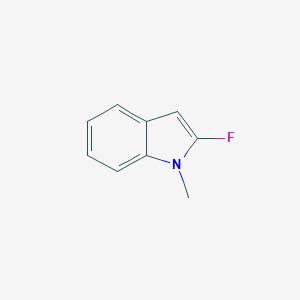 molecular formula C9H8FN B115603 2-氟-1-甲基-1H-吲哚 CAS No. 144951-50-8
