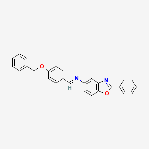 N-{(E)-[4-(benzyloxy)phenyl]methylidene}-2-phenyl-1,3-benzoxazol-5-amine