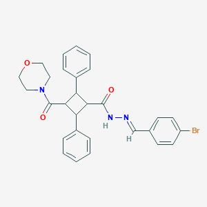 N'-[(E)-(4-bromophenyl)methylidene]-3-(morpholin-4-ylcarbonyl)-2,4-diphenylcyclobutanecarbohydrazide