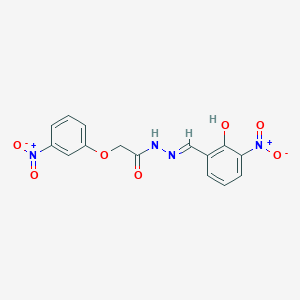 N'-[(E)-(2-hydroxy-3-nitrophenyl)methylidene]-2-(3-nitrophenoxy)acetohydrazide