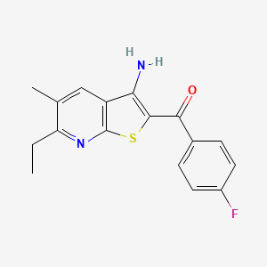 6-Ethyl-2-[(4-fluorophenyl)carbonyl]-5-methylthieno[2,3-b]pyridin-3-amine