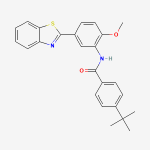 N-[5-(1,3-benzothiazol-2-yl)-2-methoxyphenyl]-4-tert-butylbenzamide