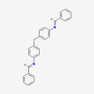 molecular formula C27H22N2 B11560377 4,4'-Methylenebis(N-benzylideneaniline) CAS No. 16328-16-8