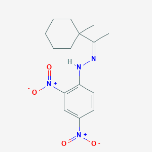 molecular formula C15H20N4O4 B11560379 (2Z)-1-(2,4-dinitrophenyl)-2-[1-(1-methylcyclohexyl)ethylidene]hydrazine 