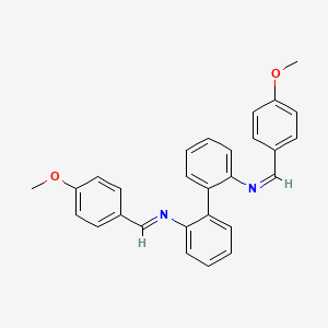 N,N'-bis[(Z)-(4-methoxyphenyl)methylidene]biphenyl-2,2'-diamine