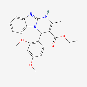 Ethyl 4-(2,4-dimethoxyphenyl)-2-methyl-1,4-dihydropyrimido[1,2-a]benzimidazole-3-carboxylate