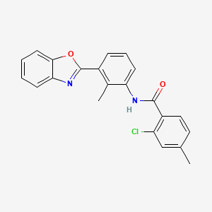 N-[3-(1,3-benzoxazol-2-yl)-2-methylphenyl]-2-chloro-4-methylbenzamide