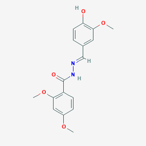 N'-[(E)-(4-hydroxy-3-methoxyphenyl)methylidene]-2,4-dimethoxybenzohydrazide