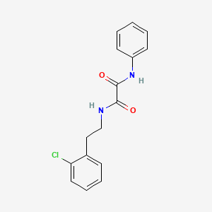 molecular formula C16H15ClN2O2 B11560459 N-[2-(2-chlorophenyl)ethyl]-N'-phenylethanediamide 