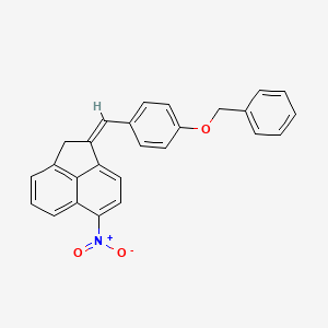 molecular formula C26H19NO3 B11560469 (1Z)-1-[4-(benzyloxy)benzylidene]-6-nitro-1,2-dihydroacenaphthylene 