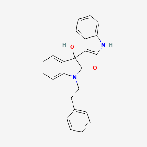 3'-hydroxy-1'-(2-phenylethyl)-1',3'-dihydro-1H,2'H-3,3'-biindol-2'-one