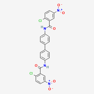 N,N'-biphenyl-4,4'-diylbis(2-chloro-5-nitrobenzamide)