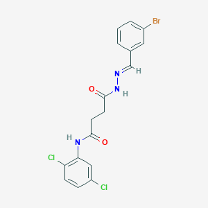 4-[(2E)-2-(3-bromobenzylidene)hydrazinyl]-N-(2,5-dichlorophenyl)-4-oxobutanamide