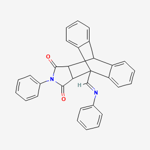 17-Phenyl-1-[(phenylimino)methyl]-17-azapentacyclo[6.6.5.0~2,7~.0~9,14~.0~15,19~]nonadeca-2,4,6,9,11,13-hexaene-16,18-dione