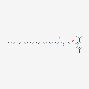 molecular formula C30H53NO2 B11560584 N-{2-[5-methyl-2-(propan-2-yl)phenoxy]ethyl}octadecanamide 