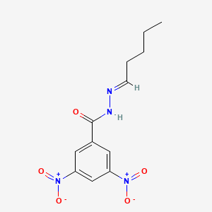 3,5-dinitro-N'-[(1E)-pentylidene]benzohydrazide