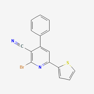 2-Bromo-4-phenyl-6-(thiophen-2-yl)pyridine-3-carbonitrile