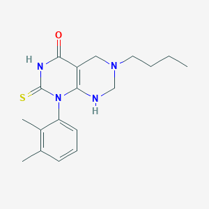 6-butyl-1-(2,3-dimethylphenyl)-2-sulfanyl-5,6,7,8-tetrahydropyrimido[4,5-d]pyrimidin-4(1H)-one